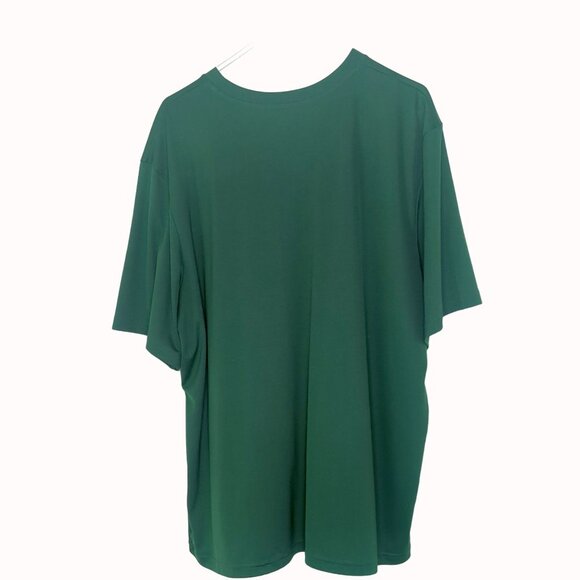 Champion Mens 2XL Double Dry Performance T-Shirt Green Short Sleeve - Picture 2 of 4